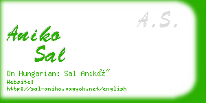 aniko sal business card